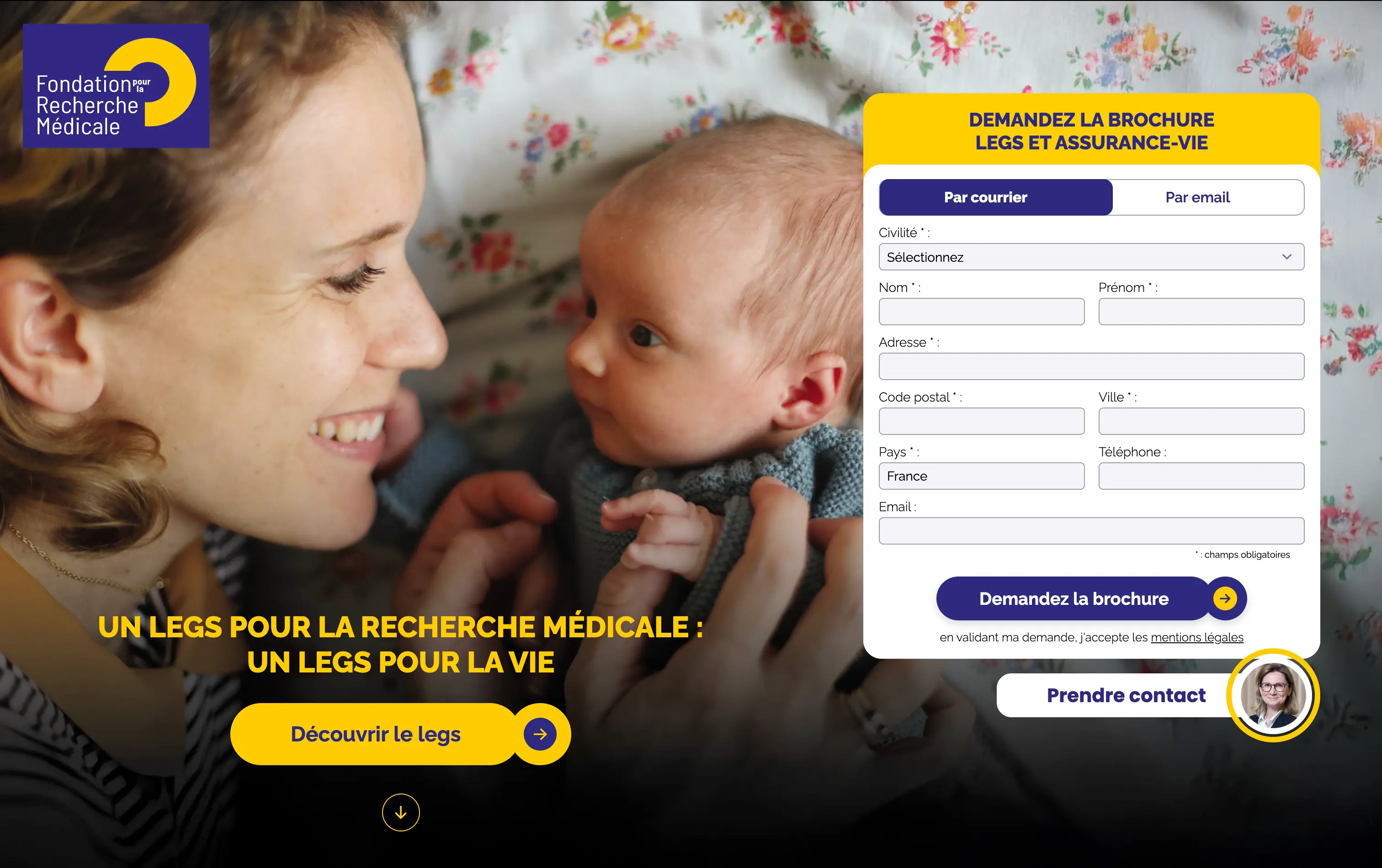 Landing page Legs — FRM
